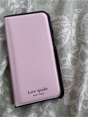 kate spade Light Pink Pebbled Folio Phone Case